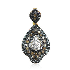Ciondolo in argento con Diamante Cognac PK