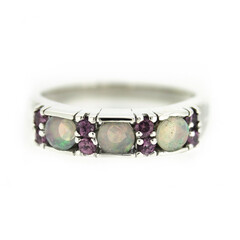 Anello in argento con Opale di Welo