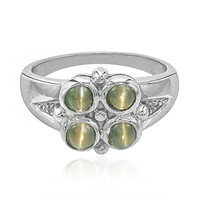 Anello in argento con Alessandrite Occhio di Gatto