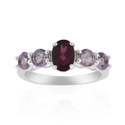 Anello in argento con Rodolite
