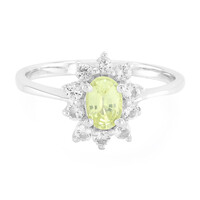 Anello in argento con Crisoberillo Brasiliano