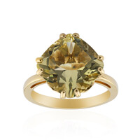 Anello in argento con Citrino Limone