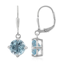 Orecchini in argento con Topazio Blu Cielo