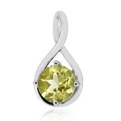 Ciondolo in argento con Quarzo Ouro Verde