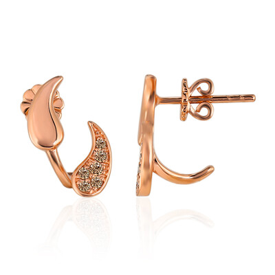 Orecchini in oro con Diamante Rose de France SI1 di Argyle (Annette)