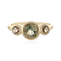 Anello in oro con Pietra del Sole dell'Oregon