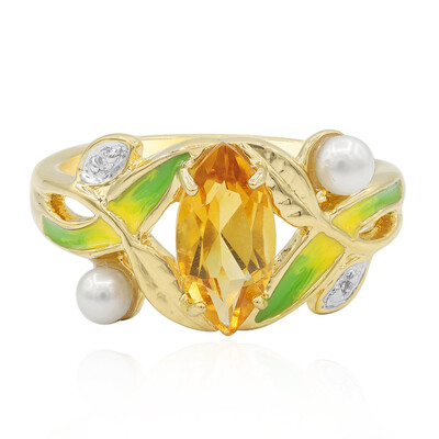 Anello in argento con Citrino