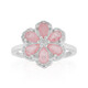 Anello in argento con Quarzo rosa pastello