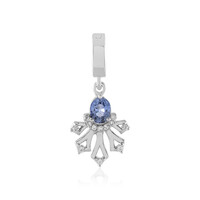 Ciondolo in argento con Zaffiro Ceylon Blu (non riscaldato)
