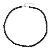 Collana in argento con Spinello Nero