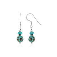 Orecchini in argento con Turchese