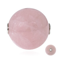 Ciondolo in argento con Quarzo Rosa