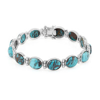Bracciale in argento con Malachite Azzurrite