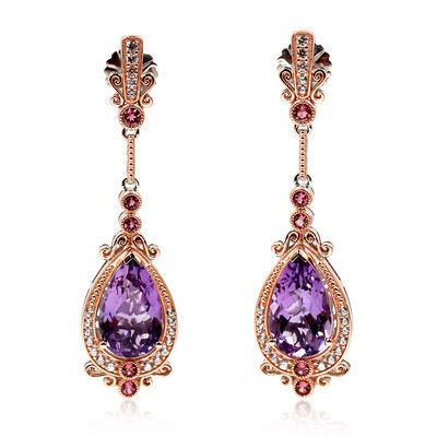 Orecchini in argento con Ametista (Dallas Prince Designs)