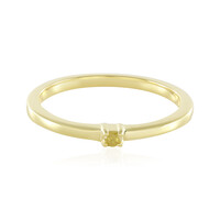Anello in argento con Diamante Giallo I3