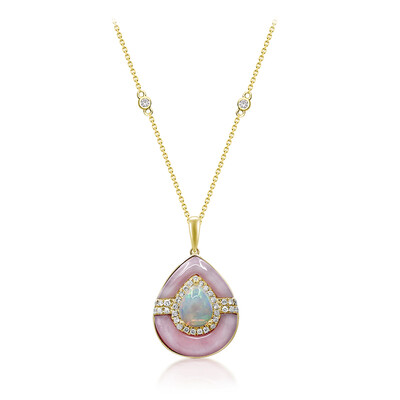 Collana in oro con Opale di Welo AAA (CIRARI)