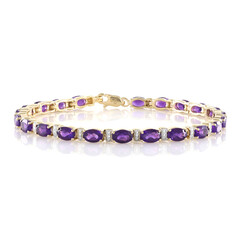 Bracciale in argento con Ametista Zambiana