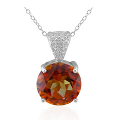 Collana in argento con Quarzo Mistico Crepuscolo
