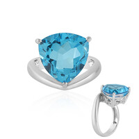Anello in argento con Quarzo Cyan