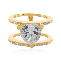 Anello in argento con Quarzo Bianco