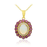Collana in argento con Opale di Welo