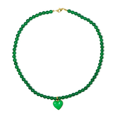 Collana in argento con Onice Verde (Riya)