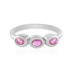 Anello in argento con Zaffiro Rosa