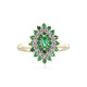 Anello in oro con Smeraldo Zambia