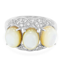 Anello in argento con Conchiglia Abalone
