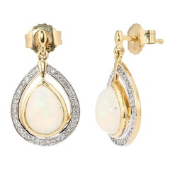 Orecchini in argento con Opale di Welo