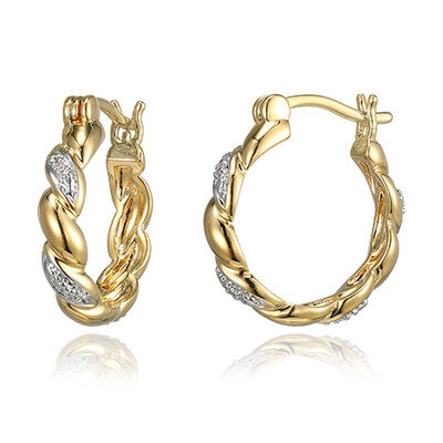 Orecchini in ottone con Diamante I3 (I) (Juwelo Style)