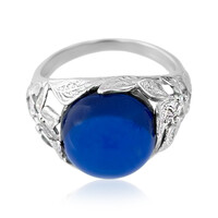 Anello in argento con Ambra Blu Colombiana