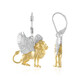 Orecchini in argento con Diamante I1 (I)  (Gems en Vogue)