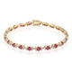 Bracciale in oro con Rubino Mozambico AAA (CIRARI)
