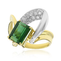 Anello in oro con Tormalina Verde (CIRARI)