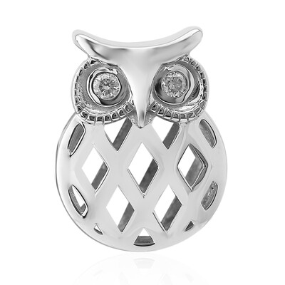 Charm in argento con Diamante SI1 (G) (Annette)