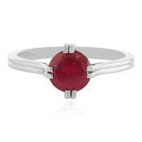 Anello in argento con Rubino del Madagascar