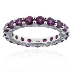 Anello in argento con Rodolite