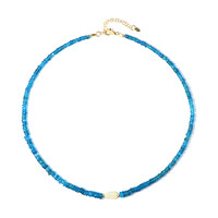 Collana in argento con Apatite Blu Neon