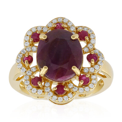 Anello in argento con Rubino