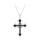Collana in argento con Zaffiro Nero