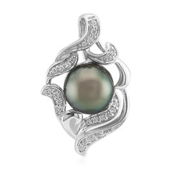 Ciondolo in argento con Perla Tahitiana (TPC)