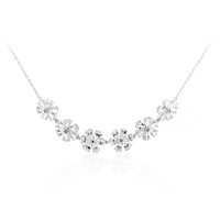 Collana in argento con Topazio Bianco