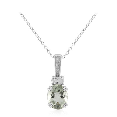 Collana in argento con Ametista Verde