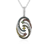 Collana in argento con Diamante Giallo I3