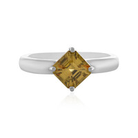Anello in argento con Zircone Cognac