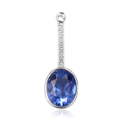 Ciondolo in argento con Fluorite Cangiante (MONOSONO COLLECTION)