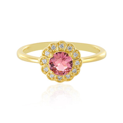 Anello in argento con Tormalina Rosa