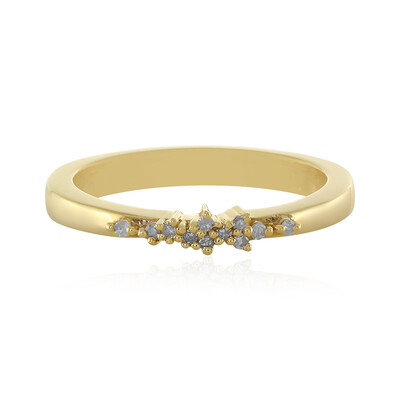 Anello in argento con Diamante I4 (J)