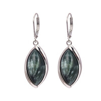 Orecchini in argento con Serafinite